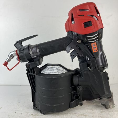 ЗЗ MAX マックス 90mm 高圧 釘打機 スーパーネイラ 取説 ケース付 HN-90N6(D) レッド×ブラック
