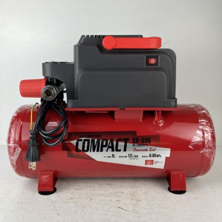 ЗЗ 藤原産業 100v 8L オイルレス エアコンプレッサ 取説付 SR-L08SPB-01 SR-035