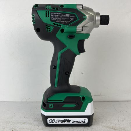 ЗЗ MAKITA マキタ 14.4v 充電式インパクトドライバ バッテリーx2 充電器 ケース付 MTD001D グリーン