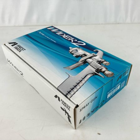 ЗЗ ANEST IWATA (1)常圧 スプレーガン 吸上式 ノズル口径Φ2.0 箱 取説付 WIDER2-20R2S シルバー