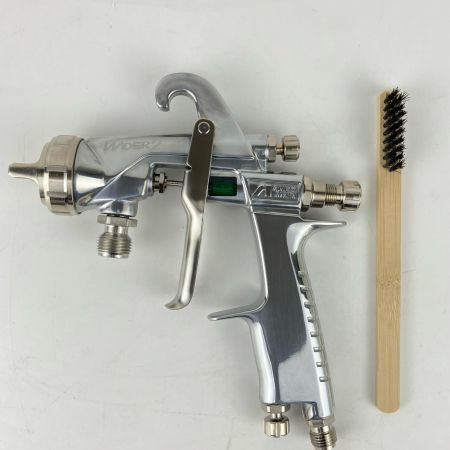 ЗЗ ANEST IWATA (2)常圧 スプレーガン 吸上式 ノズル口径Φ2.0 箱 取説付 WIDER2-20R2S シルバー