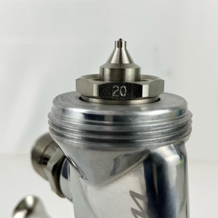 ЗЗ ANEST IWATA (2)常圧 スプレーガン 吸上式 ノズル口径Φ2.0 箱 取説付 WIDER2-20R2S シルバー