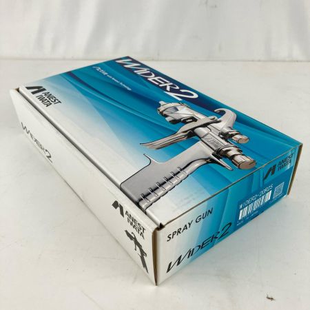 ЗЗ ANEST IWATA (2)常圧 スプレーガン 吸上式 ノズル口径Φ2.0 箱 取説付 WIDER2-20R2S シルバー
