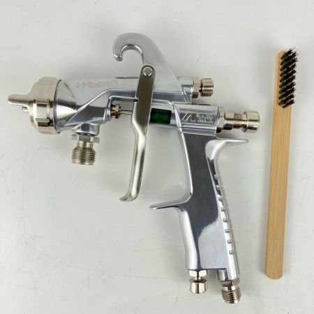 ЗЗ ANEST IWATA (3)常圧 スプレーガン 吸上式 ノズル口径Φ2.0 箱 取説付 WIDER2-20R2S シルバー