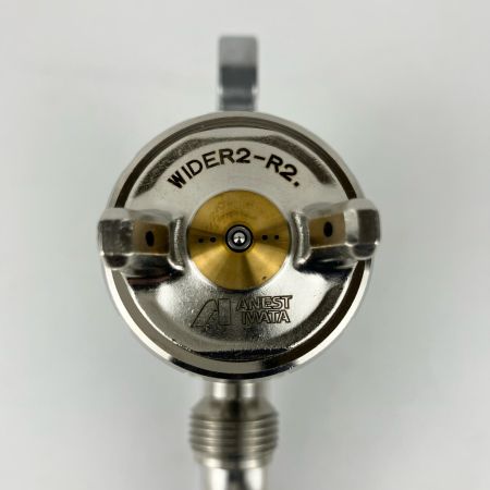 ЗЗ ANEST IWATA (3)常圧 スプレーガン 吸上式 ノズル口径Φ2.0 箱 取説付 WIDER2-20R2S シルバー