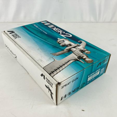ЗЗ ANEST IWATA (3)常圧 スプレーガン 吸上式 ノズル口径Φ2.0 箱 取説付 WIDER2-20R2S シルバー