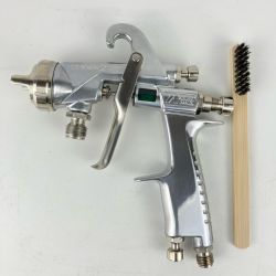 ЗЗ ANEST IWATA (4)常圧 スプレーガン 吸上式 ノズル口径Φ2.0 箱 取説付 WIDER2-20R2S シルバー Sランク