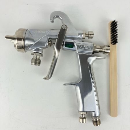 ЗЗ ANEST IWATA (4)常圧 スプレーガン 吸上式 ノズル口径Φ2.0 箱 取説付 WIDER2-20R2S シルバー