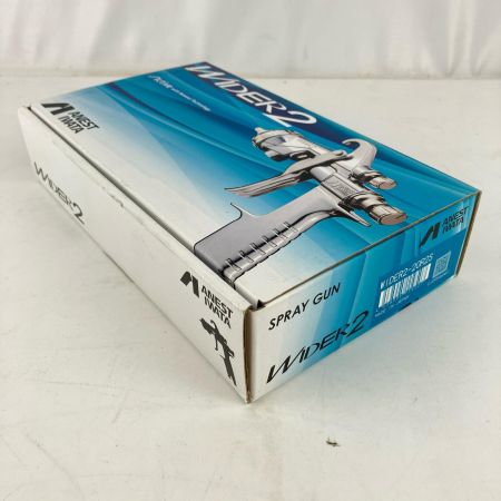 ЗЗ ANEST IWATA (4)常圧 スプレーガン 吸上式 ノズル口径Φ2.0 箱 取説付 WIDER2-20R2S シルバー