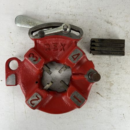 ЗЗ REX レッキス 1-1 1/2-1 1/4-2 ダイヘッド チェーザ付 レッド