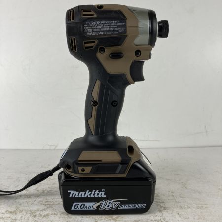 ЗЗ MAKITA マキタ 18v インパクトドライバ バッテリーx2 充電器 ケース付 TD173D オーセンティックブラウン