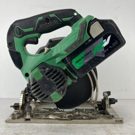 ЗЗ HITACHI 日立 18v 165mm コードレス丸のこ バッテリーx1付 ※充電器無し C18DBAL グリーン