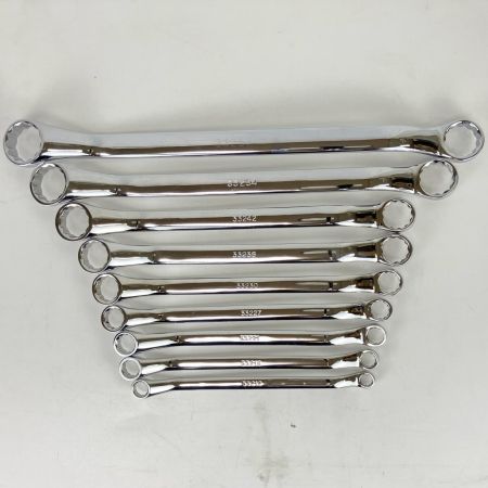 ЗЗ SIGNET 45°オフセットめがねレンチ メガネレンチ 9本組 33257ほか シルバー