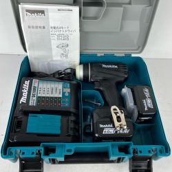 ЗЗ MAKITA マキタ 14.4v 充電式インパクトドライバ 充電器 バッテリー×2 ケース付 TP131D ブラック Sランク