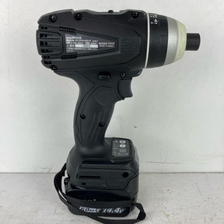 ЗЗ MAKITA マキタ 14.4v 充電式インパクトドライバ 充電器 バッテリー×2 ケース付 TP131D ブラック
