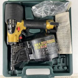 ЗЗ HITACHI 日立 90mm 高圧ロール釘打機 ケース付 NV90H2 ゴールド Cランク
