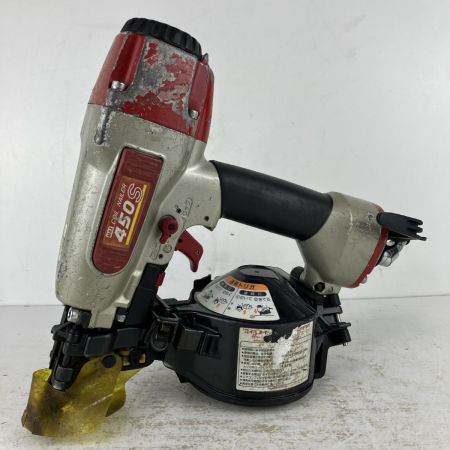 ЗЗ MAX マックス 50mm 常圧 コイルネイラ エア釘打機 ケース付 CN-450S(FP) レッド