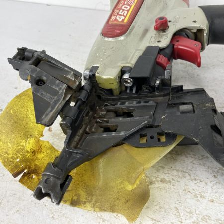 ЗЗ MAX マックス 50mm 常圧 コイルネイラ エア釘打機 ケース付 CN-450S(FP) レッド