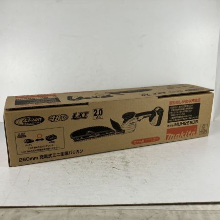 ЗЗ MAKITA マキタ 18v 260mm 充電式ミニ生垣バリカン バッテリーx1 充電器 箱付 MUH269DB ブルー