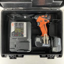 ЗЗ MAX マックス 14.4v 充電式インパクトドライバ バッテリーx2 充電器 ケース付 PJ-ID144 オレンジ Cランク