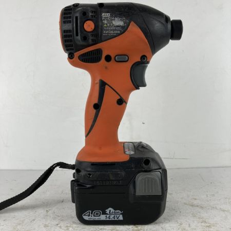 ЗЗ MAX マックス 14.4v 充電式インパクトドライバ バッテリーx2 充電器 ケース付 PJ-ID144 オレンジ