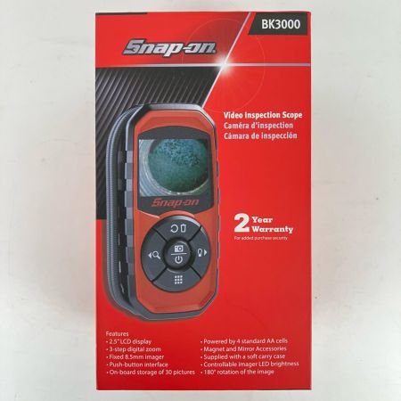 ЗЗ Snap-on スナップオン 単三電池×4 デジタルインスペクションスコープ 外箱付 BK3000 ブラック×レッド