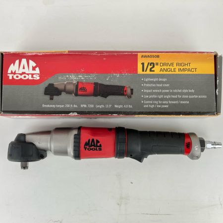 ЗЗ MAC TOOLS マック 常圧 1/2inc ドライブアングルエアインパクトレンチ 箱付 AWA050B レッド×ブラック