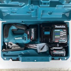ЗЗ MAKITA マキタ 40v 充電式ジグソー バッテリーx2 充電器 ケース付 JV002G ブルー Sランク