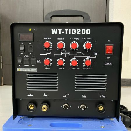ЗЗ WELDTOOL 200v 5.2kVA 直流/交流TIG 被覆アーク 溶接機 溶接棒付 WT-TIG200 ブルー