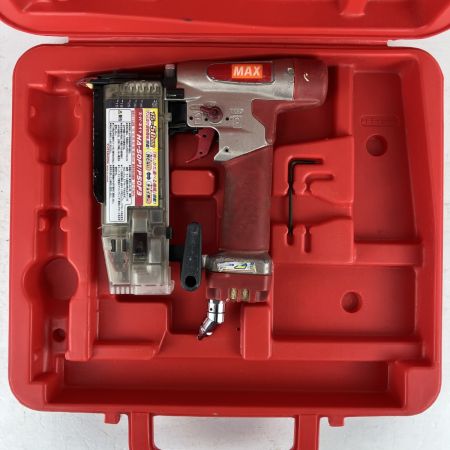 ЗЗ MAX マックス 50mm 高圧 スーパーネイラ ピンネイラ ケース付 HA-50P1/P50F3 レッド