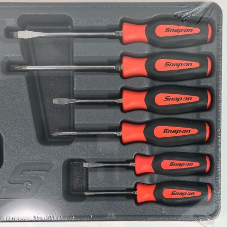 ЗЗ Snap-on スナップオン ソフトグリップスクリュードライバー ラチェットドライバー 計7本+トレー SGDX60RATO