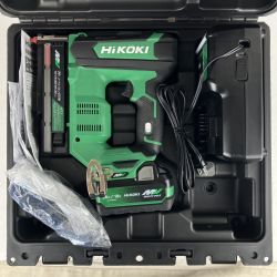 ЗЗ HiKOKI ハイコーキ 36v 35mm コードレスピン釘打機 バッテリーx1 充電器 ケース付 NP3635DA グリーン Aランク