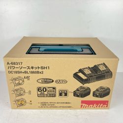 ЗЗ MAKITA マキタ パワーソースキットSH1 18V/6.0Ahバッテリーx2個 2口充電器 ケース付 A-68317 ブラック Sランク