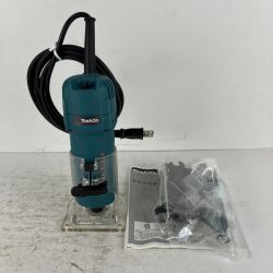 ЗЗ MAKITA マキタ 100v トリマー ガイド 取説付 3707F ブルー Cランク
