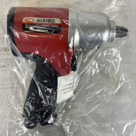 ЗЗ TONE トネ 12.7mm 470Nm 常圧 エアーインパクトレンチ 取説付 AI4160 レッド×ブラック