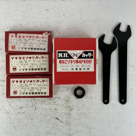 ЗЗ MAKITA マキタ 100v 120mm 小型ミゾキリ 刃 スパナ付 3004A ライトグレー