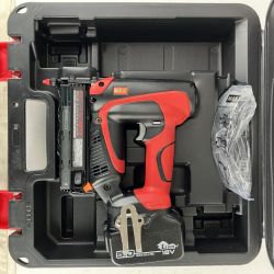 ЗЗ MAX マックス 18v 35mm 充電式ピンネイラ バッテリーx1 ケース付 ※充電器無し TJ-35P3 レッド×ブラック Bランク