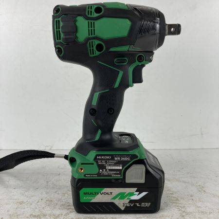 ЗЗ HiKOKI ハイコーキ 36v 12.7mm インパクトレンチ バッテリーx2 充電器 ケース付 WR36DC グリーン