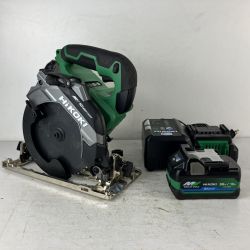 ЗЗ HiKOKI ハイコーキ 36v 165mm コードレス丸のこ バッテリーx2 充電器 ケース付 C3606DB グリーン Cランク