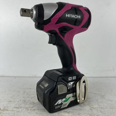 ЗЗ HITACHI 日立 18v 12.7mm コードレスインパクトレンチ バッテリーx1 充電器 ケース付 WR18DBDL ピンク