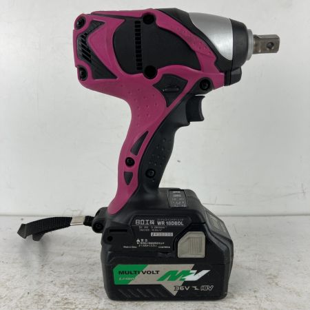 ЗЗ HITACHI 日立 18v 12.7mm コードレスインパクトレンチ バッテリーx1 充電器 ケース付 WR18DBDL ピンク