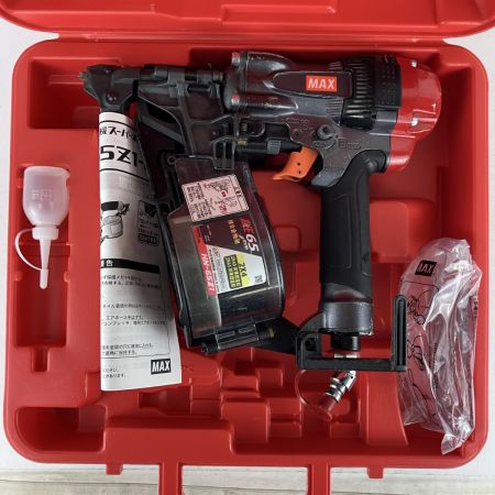 ЗЗ MAX マックス 65mm 高圧 エア釘打ち機 ケース付 HN-65Z1 ブラック×レッド