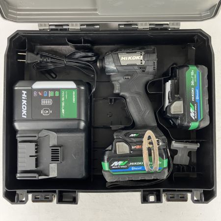 ЗЗ HiKOKI ハイコーキ 36v コードレスインパクトドライバ バッテリーx2 充電器 ケース付 WH36DD ブラック