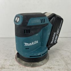 ЗЗ MAKITA マキタ 18v 125mm 充電式ランダムオービットサンダ バッテリーx1付 ※充電器無し BO180D ブルー Cランク
