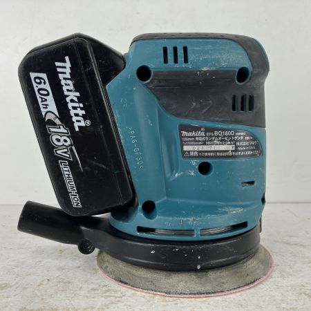 ЗЗ MAKITA マキタ 18v 125mm 充電式ランダムオービットサンダ バッテリーx1付 ※充電器無し BO180D ブルー