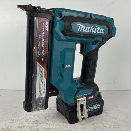 ЗЗ MAKITA マキタ 40v 40mm 充電式仕上釘打 フィニッシュネイラ バッテリーx2 充電器 ケース付 FN001G ブルー