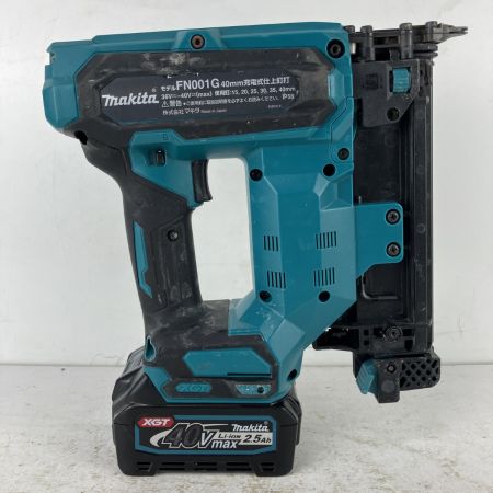 ЗЗ MAKITA マキタ 40v 40mm 充電式仕上釘打 フィニッシュネイラ バッテリーx2 充電器 ケース付 FN001G ブルー