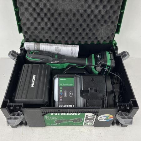 ЗЗ HiKOKI ハイコーキ 18v コードレスマルチツール バッテリーx1 充電器 ケース付 CV18DA グリーン