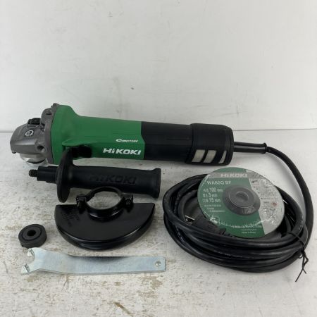 ЗЗ HiKOKI ハイコーキ 100v 100mm 電子ディスクグラインダ 砥石 ピンレンチ付 G10BYE2 グリーン