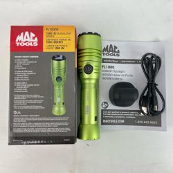 ЗЗ MAC TOOLS マック 1,000lm フラッシュライト ハンドライト USBケーブル・取説付 FL1000G 黄緑 Aランク